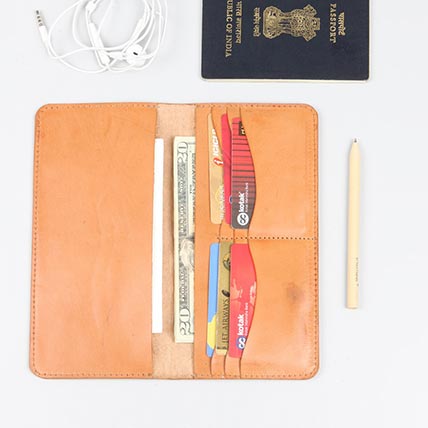 Brown Passport Holder