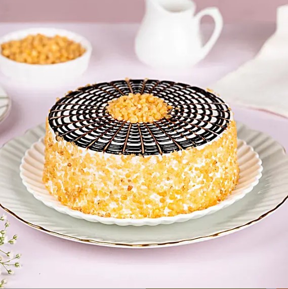 Butterscotch Cream Cake Half Kg