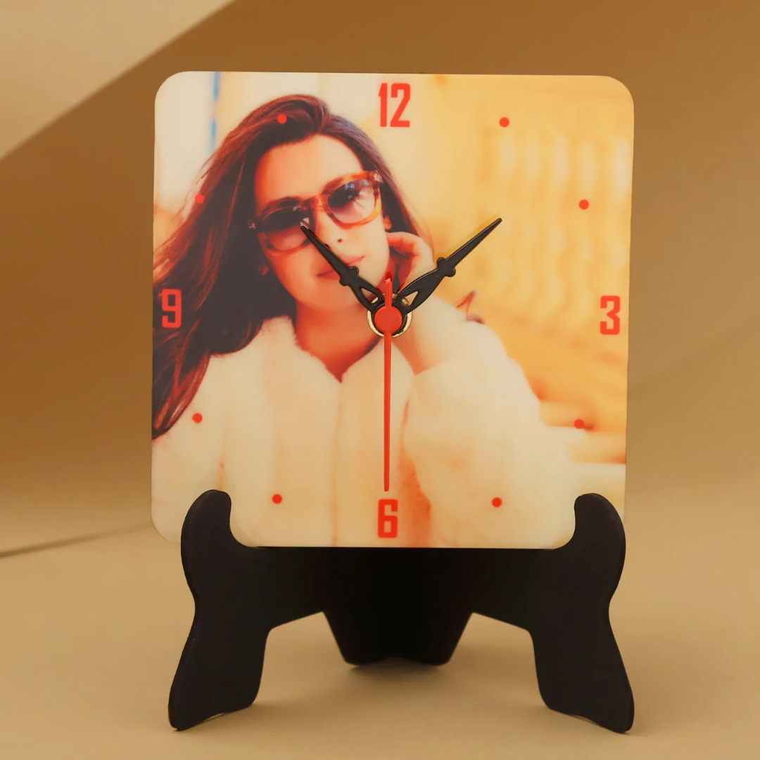 Personalized Table Clock For Her