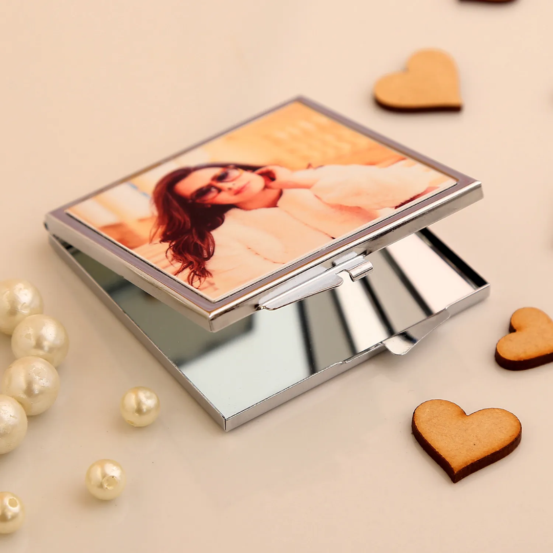 Personalized Photo Pocket Mirror